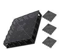 COOLHIYA 5pcs Aquarium Isolation Board Fish Tank Divider Plates Black Plastic Filter Accessories for Aquarium Breeding and Landscaping Base with Impurity Filter Function