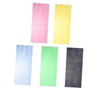 COOLHIYA 5Pcs Exfoliating Back Scrubber Long Strap Bathing Body Washer for Deep Cleaning for Back Shoulders and Hard to Reach Areas Travel Accessory Random Color