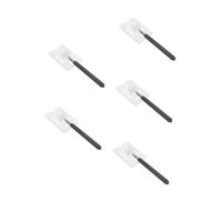 COOLHIYA 5pcs Extendable Transparent Parking Card Holder Rod for Car Payment Flexible Durable Toll Tag Stick for Residential and Mall Parking Lots Reliable Swiping Aid Tool