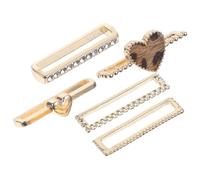 COOLHIYA 5pcs Watch Band Rings for Smartwatch Strap Decoration, Alloy Material Smooth Edges and Delicate Design, for Wrist Band Charm to Match Your Different Outfits on Occasion