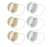 COOLHIYA 6 Pcs Multi-function Handwoven Storage Baskets Pp Material Easy to Carry Home Organization Fruit Basket Set Assorted Colors