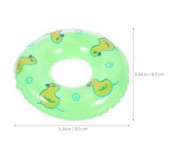COOLHIYA 60pcs Mini Swim Rings For Dollhouse: Pool Float For Kids Rubber Ducks Desktop Beach Summer Baby Bathtub Toys Ornaments