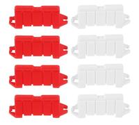 COOLHIYA 60pcs Miniature Racing Track Road Barriers Realistic Traffic Sign Barricade for Rc Drift Cars and Race Track Accessories Interactive Mini Traffic Fence Model for Adults