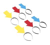 COOLHIYA 6pcs Funny Arrow Headbands Lightweight Arrowhead Boppers with Quirky Design for Cosplay and Festivals Unique Hair Hoop Accessories