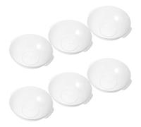 COOLHIYA 6pcs Plastic Face Wash Basins with Dual Handle Design, Small Size Round Washbasin for Beauty Salon and Kitchens, Versatile Use and Space Saving, Stackable and Portable