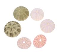 COOLHIYA 6Pcs Sea Urchin Fish Tank Decors Aquarium Plants Shell Material Mixed Style Decorations Providing Hiding Place for Fish and Home Furnishings