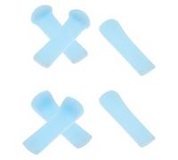 COOLHIYA 6pcs Silicone Ear Wax Spoon Set for Adults Lightweight and Quick Earwax Removal Tool with Visible Blue Tips Reusable Ear Cleaning Supply