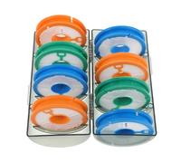 COOLHIYA 8pcs Fishing Line Board Portable Organizer with Transparent Lid for Fishing on the Go and Boat Fishing