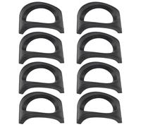 COOLHIYA 8pcs Portable Resin 6-hole Ocarina Holders Musical Instrument Stand with One-piece Design Sturdy Black Ocarina Base Stands for Indoor and Outdoor Use