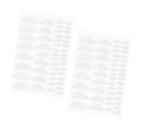 COOLHIYA 96pcs White Cloud Wall Stickers PVC Decals for Room Decor, Easy to Remove and Safe to Use, for Nursery, Bathroom or Dorm Wall Decoration