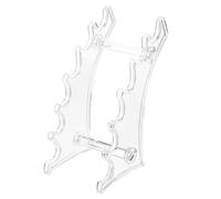 COOLHIYA Acrylic Eyeliner Display Rack and Simple Arc-shaped Pen Holder for Office Desk, Store and Display Pens and Nail Brushes with Generous Design