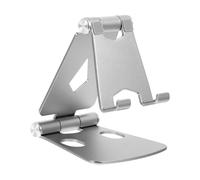 COOLHIYA Adjustable Mobile Phone Stand for Desk with Strong Support and Stable Position, Foldable Aluminum Alloy Desktop Phone Holder Suitable for Office and Dormitory Use
