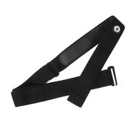 COOLHIYA Adjustable Monitor Chest Strap Soft Elastic Sensor Belt for Running and Cycling Compatible Polar Black
