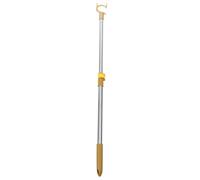 COOLHIYA Adjustable Retractable Stainless Steel Clothesline Pole for Home Strong Metal Closet Pole with Alloy Lock Head Telescopic Clothes Rail Stick Non Deforming Drying Rod for Hanging