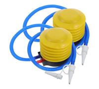 COOLHIYA Air Pump Balloon Inflator Foot Operated 2Pcs Set Portable Bellow Pump for Inflatable and Party Use