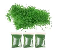 COOLHIYA Artificial Grass Wear Resistance Sponge Material and Building Models Green 4 Bags Scatter and Safe for Time Use for Sand Table Models for Small Decorative Gardening