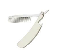 COOLHIYA Beard Shaping Comb for Goatee Line and Beard Grooming for Men for Foldable Zinc Alloy with Simple Style, Portable Pocket Hair Comb and Relieves Headache, for Husband and Father
