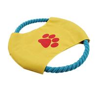 COOLHIYA Bite-resistant Fabric Flying Discs for Dogs, Easy to Grab and Carry Pet Training Throwing Disc, Suitable for Outdoor Fetching Golden Retriever and Samoyed Color