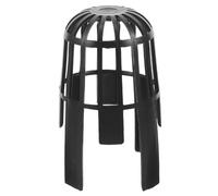 COOLHIYA Black Plastic Gutter Screen Cover for Downspout Easy to Install Universal Strainer Gutter Guard Prevents Clogging and Leaf Prevention