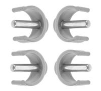 COOLHIYA Cane Grip Attachment Clips for for Elderly and Disabled Individuals Convenient Design 4 Pcs C-Shaped Abs and Steel Material, Wide Applicability for Crutches and Walking Sticks