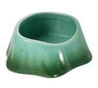 COOLHIYA Ceramic Hamster Food Bowl for Guinea Pig and Hedgehog, Anti-tip Design, Easy to Wash, Sturdy and Not Easy to Deform, for Holding Food Or Water in Small Animal Cages