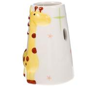 COOLHIYA Ceramic Water Bottle Holder Stand Easy to Install for Hamsters Lovely Bottle Rack to Monitor Pet's Fluid Intake and Small Animals for Family and Pet House Decoration