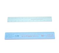COOLHIYA Clay Measuring Tool Plastic Ruler, 2Pcs Soft Flexible Shrinkage Scale for Pottery Modeling and Ceramic Sculpture Measuring