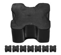 COOLHIYA Coil Spring Spacers Shock Absorbing Suspension Cushions Black 8pcs Rubber Fits 1-1.5 Inch Coil Springs , Improves Vehicle Handling and Ride Comfort for Cars and Trucks