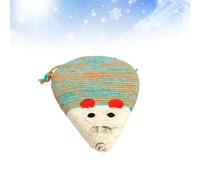 COOLHIYA Colorful Mouse Shaped Cat Scratch Board with Plastic Material and Creative Shape, Adorable Indoor Cat Scratch Post for Exercise and Furniture Protection Color