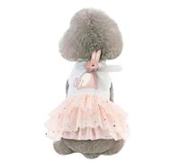COOLHIYA Cotton Pet Dog Clothes Tutu Dress for Spring Summer, Comfortable and Easy to Put, for Cosplay Party or Holiday Photo Shoots, Available in Size Xs to Xl