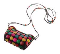 COOLHIYA Crossbody Bag Boho Compact Capacity with Sized to Hold Essentials Coconut Shell Sling Bag Lightweight like Phone, Keys, and Coins for Women for Casual Gatherings