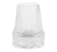 COOLHIYA Crutch Tips 7/8 Inch, All Terrain Non-Slip Clear Cane Tips, Heavy Duty Rubber Replacement, Wide Base Stability, for Walking Stick