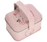 COOLHIYA Decorative Tinplate Storage Box for Earrings and Coins, Sturdy and Suitable for Long Term Use, Portable Metal Gift Box for Wedding or Festive Candy Packaging