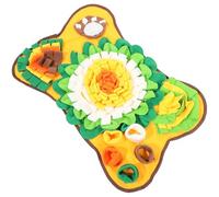 COOLHIYA Dog Snuffle Mat for Dogs Slow Feeder Feeding Mat Interactive Foraging with Lint Material, Boosts Sense of Smell and Reduces Furniture Damage, for Olfactory Training