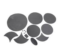 COOLHIYA Drum Mute Pads Set with Anti-slip Adjustable Size for Drum and Cymbal 14pcs Sand Belt Pad Eco-friendly Material and Noise Reduction