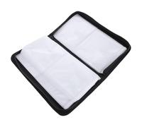 COOLHIYA Dvd Storage Pouch Full Range and Scratch Prevention CD Zipper Case Black Oxford Cloth Design with Non-woven Material for Parents and Daughters for Self-driving Tours
