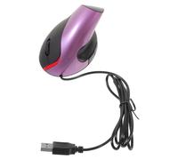 COOLHIYA Ergonomic USB Wired Vertical Mouse for Laptop with 5 Buttons and Wrist Support, Easy to Use Abs Material Computer Mouse for Office and Repetitive Strain Injury