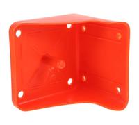 COOLHIYA Feed Pan for Livestock Cattle Sheep Goat Salt Lick Holder Brick Box Easy Assembly Farm Feeding Red PE