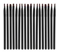 COOLHIYA Flat Makeup Brush Set No Pressure on Skin 18 Pcs with Synthetic Fiber and Plastic, Versatile under Eye Concealer Brush for Eye Makeup for Concealer and Eyeshadow Application
