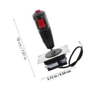COOLHIYA Flight Simulation Joystick with Micro-motion Flight Stick and Vibration Aluminium Alloy and Pvc Construction Game Console Accessory