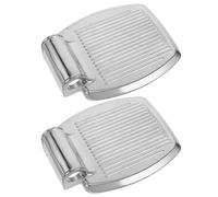 COOLHIYA Footrest Accessories Aluminum Wheelchair for and 2pcs Replacement with 19mm Hole Diameter, Lightweight and Stable Support System Mobility Scooter for Elderly Walker
