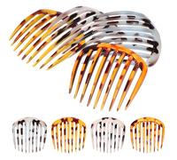 COOLHIYA French Hair Combs Set Smooth Texture for Women 8pcs Suitable for Hairstyles Decorative Side Hair Combs for Formal and Informal Occasions