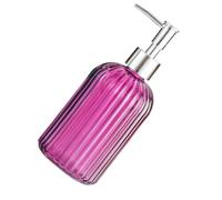 COOLHIYA Glass Soap Dispenser with Pump 440ml Refillable Press Pump Bottle for Shampoo and Lotion Suitable for Kitchen and Bathroom Countertop Use