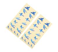 COOLHIYA Guitar Fretboard Stickers 2Pcs PVC Colourful Bird Design Decals Sturdy Electric Guitar Accessory for Practice and Performance