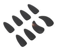 COOLHIYA Guzheng with 8pcs Adults Finger Picks Wear-resistant and Horn Material Finger Protectors Sound for Professional Practice and Performance
