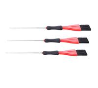 COOLHIYA Hair Dyeing Comb Set Sturdy Nylon and Abs Material Stainless Steel 3pcs with Pin Tail for Hair Coloring Application and Hairstyle Suitable for Home Use and Professional Salon
