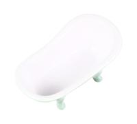 COOLHIYA Hamster Ceramic Bathtub Pet Washing Tub with Natural Cooling Creative Modeling Light Green Ceramic for Small Pet Bath