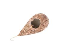 COOLHIYA Hanging Bird Nest Straw Woven Nest 9.06X3.15X3.15 Inch Breathable Natural Style Suitable for Indoor Outdoor Bird Housing
