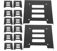COOLHIYA Hard Drive Adapter Brackets with Stable Iron Inner Pillars and Heat Dissipation 12 Pcs for 2.5-inch SSD to 3.5-inch HDD Mounting Tray Suitable for Desktop Computers