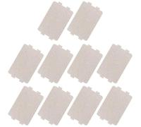 COOLHIYA Heat Resistant Oven Mica Slice 10Pcs Insulation Plates Small Size Microwave Oven Parts Compatible Microwave Models